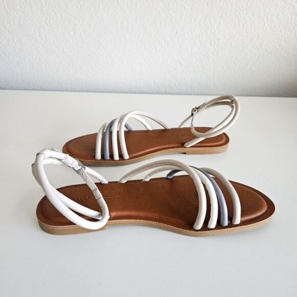 NWOT Toms | Willa Leather Strappy Putty Sandal, Women's 9.5 - Picture 5 of 8